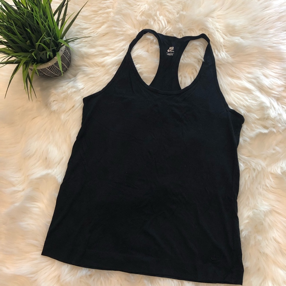 Nike black tank top size L